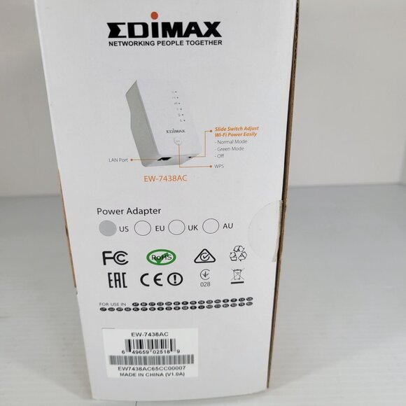 Edimax Smart AC750 Dual-Band‎ Wi-Fi Extender EW-7438AC - Picture 7 of 13
